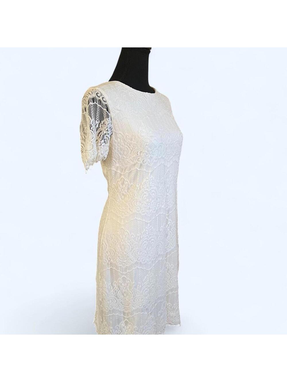 Kensie white lace dress fairy coquette cottagecore mini dress Size 8 🤍 - Picture 3 of 7